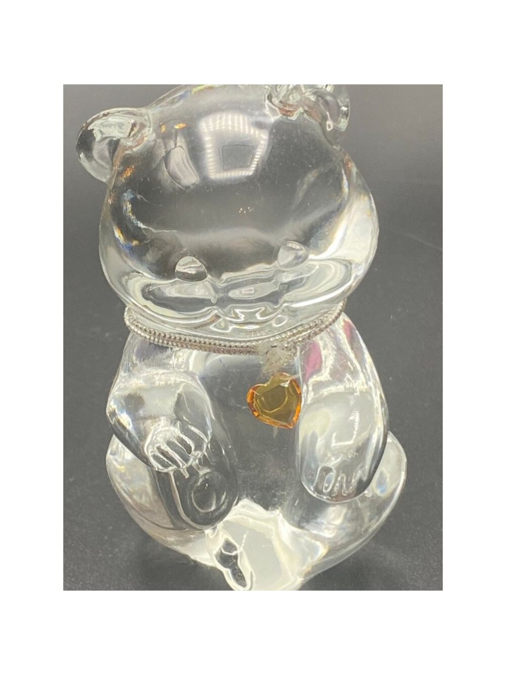 Fenton Birthday Bear November Topaz